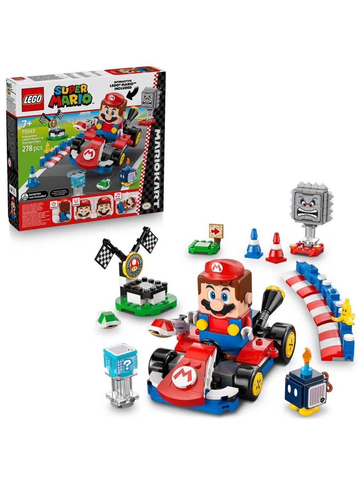 LEGO Super Mario 72043 Mario Kart - Interaktiver Mario & Standard-Kart
