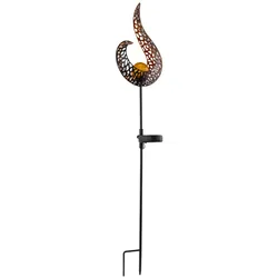 Globo 33530 Solarleuchte Metall Schwarz, 1Xled Solarleuchte Metall Schwarz, Led