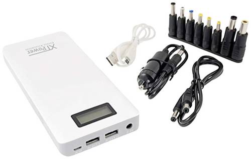XTPower XT-16000 QC3 Powerbank 15600 mAh Quick Charge 3.0 Li-Ion USB, DC-Buchse 3.5mm Weiß Statusanzeige