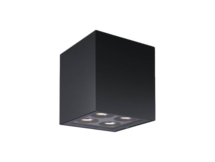 Square LED Outdoor-Deckenlampe Ares Schwarz Maytoni