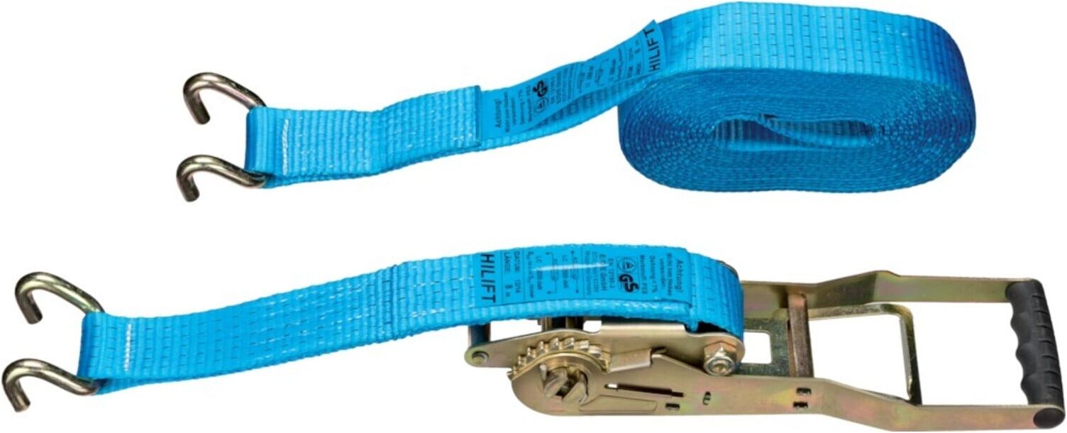 Langhebel-Zurrgurt 50mm 8m 5T U-Haken ; E/D/E