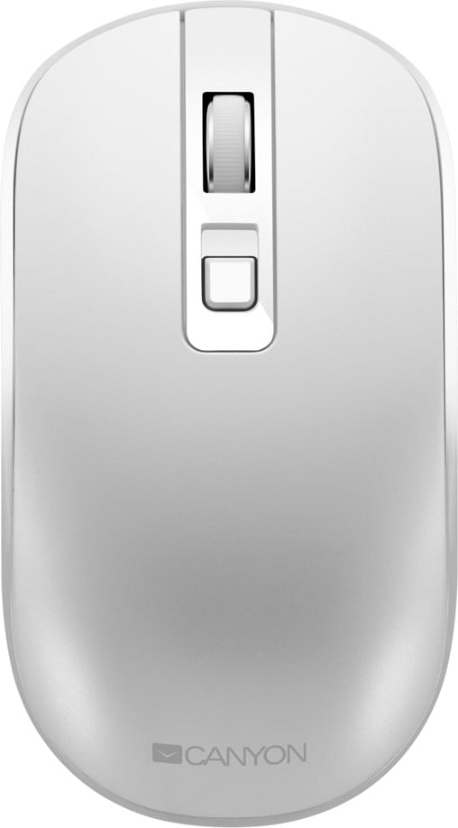 Canyon MW-18 Draadloze Oplaadbare Muis met Silent Klik en Pixart Sensor - Pearl