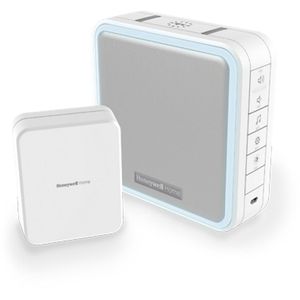 Honeywell Türklingel DC915SCV, Funk Set, bis 200m, mit Konverter, 52 Melodien & LED-Blinken