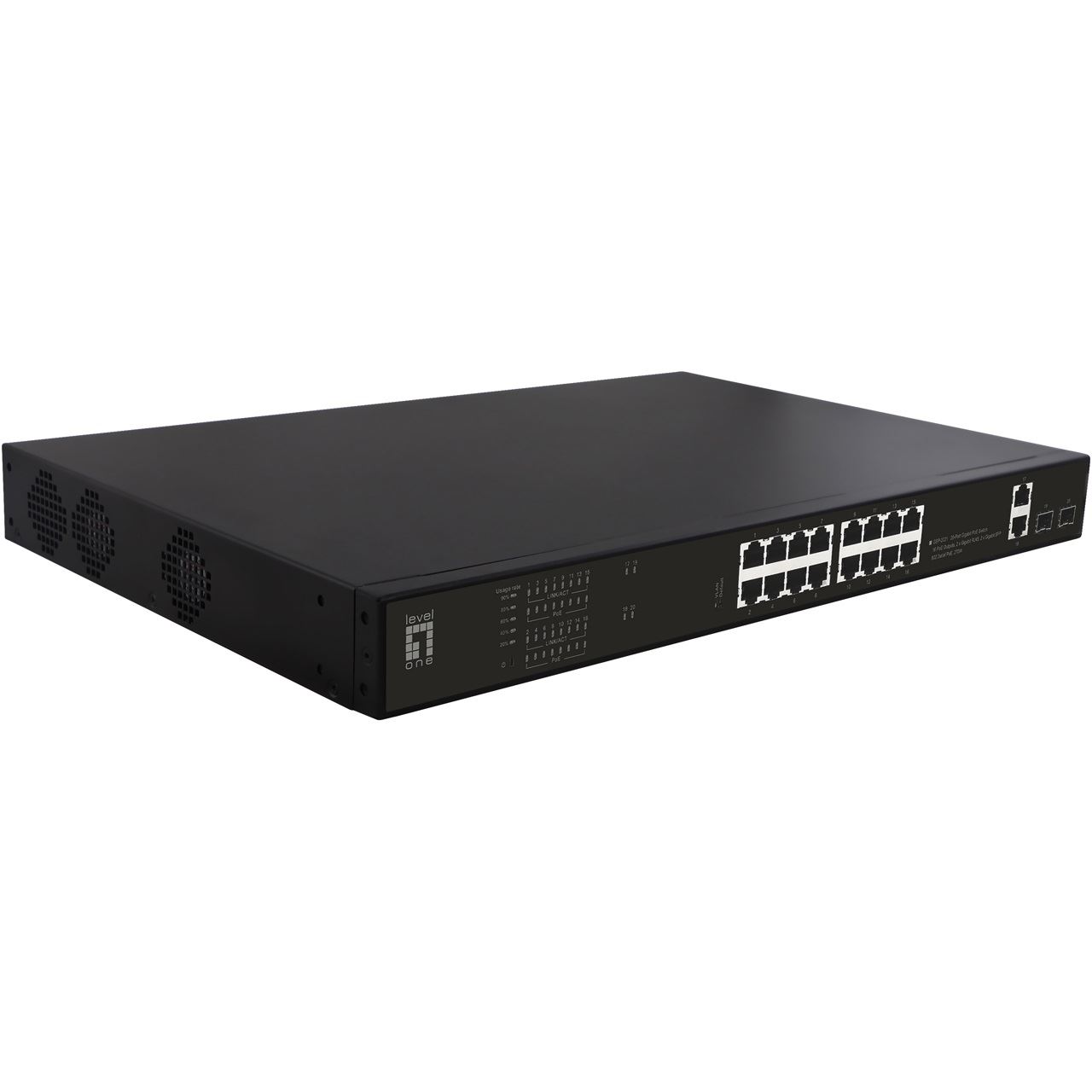 LevelOne Switch 20x GE GEP-2021 270W 16xPo