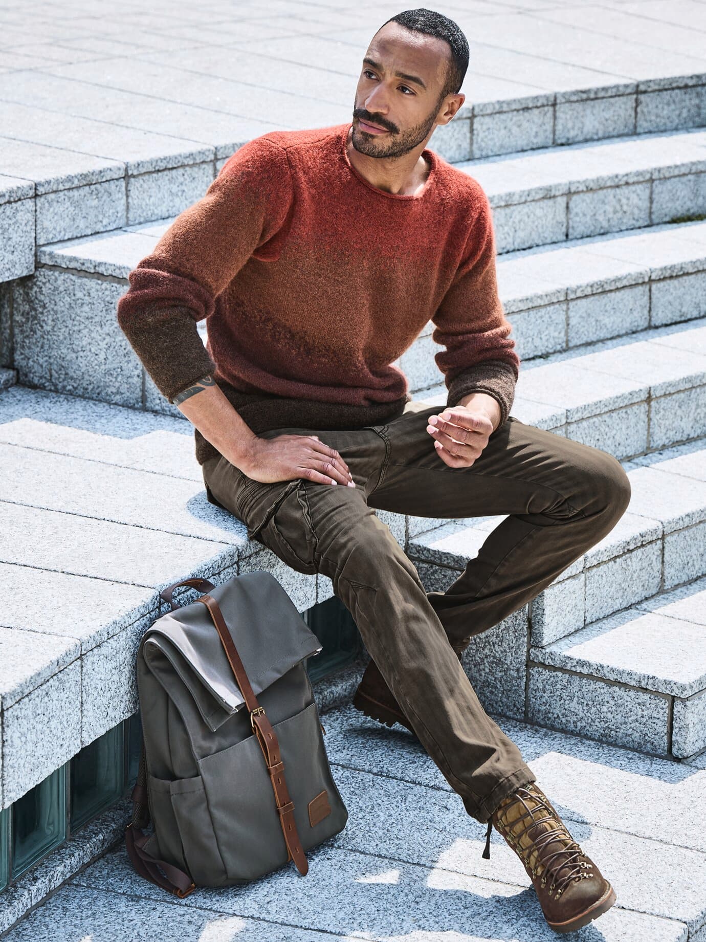 Mey & Edlich Avantgarde-Pullover Braun 56