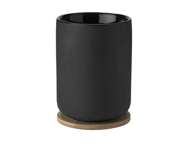 Stelton Theo thermosbeker met onderzetter 25 cl Black
