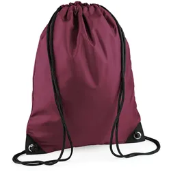 BagBase Premium Turnbeutel Sportbeutel BG10 burgundy 33 x 45 cm