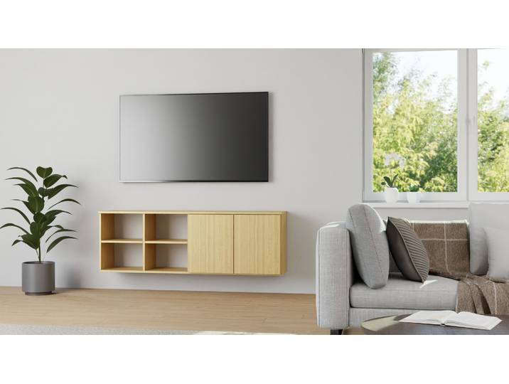 Hängesideboard aus Esche Esche