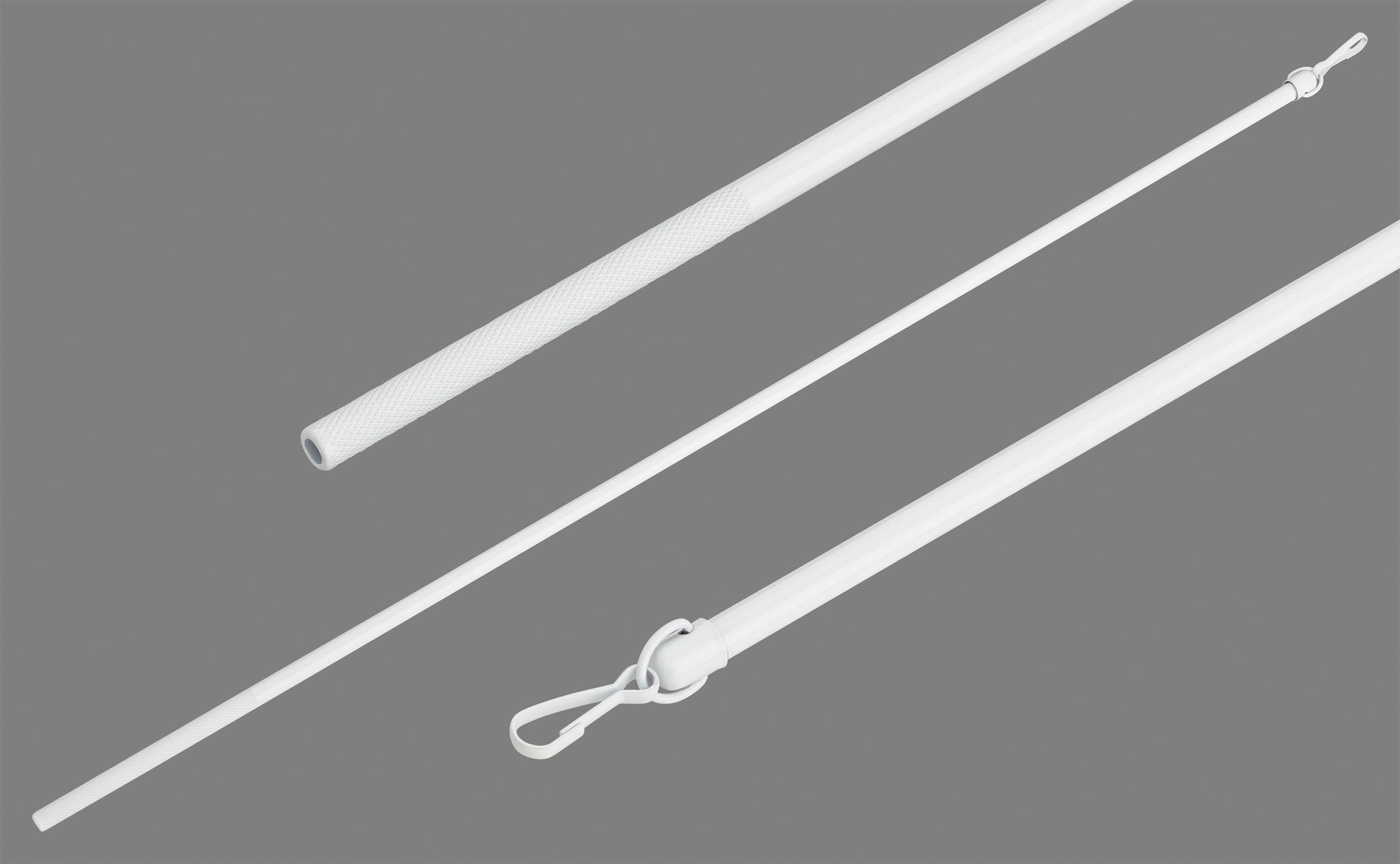 Schleuderstab GOOD LIFE "Prim" Gr. 1, weiß, L:75cm Ø:1cm, Schleuderstäbe, Schleuderstab, für Vorhänge