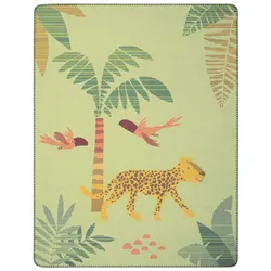 Biederlack Babydecke 'Wildlife' 75 x 100 cm Grün