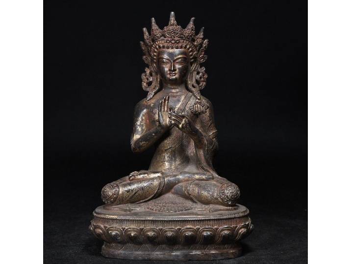 Statue de Bouddha Mudra tibétain, figurine, accessoires de décoration pour la maison