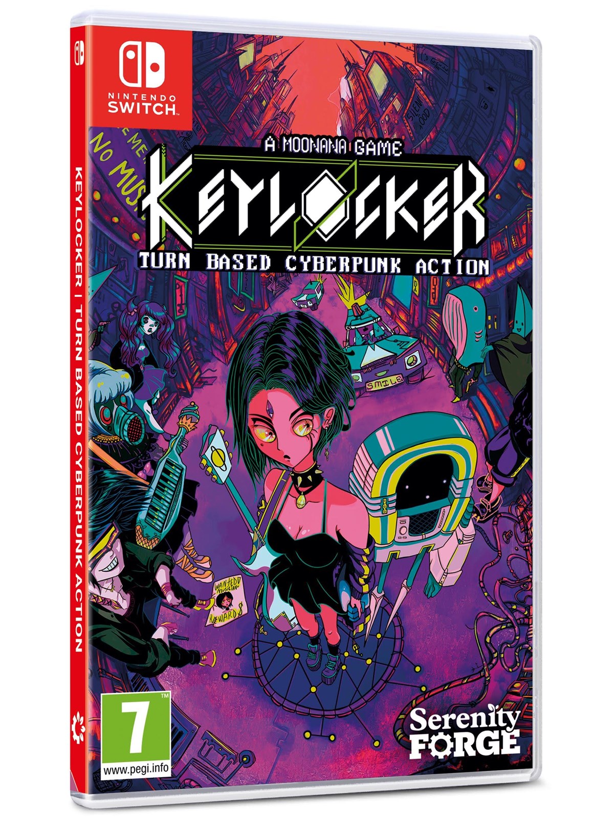 Keylocker | Turn Based Cyberpunk Action - Nintendo Switch - RPG - PEGI 7