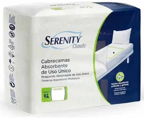 SERENITY Classic Cubrecamas Absorbente Uso Único 60x90 30 uds