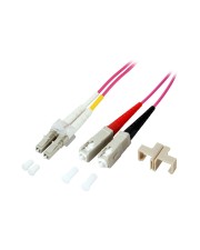 EFB Elektronik EFB-Elektronik ECOFIBER Netzwerkkabel LC Multi-Mode M bis SC multi-mode M 10 m Glasfaser 50/125 Mikrometer OM4 halogenfrei Aquamarin (O0323.10)