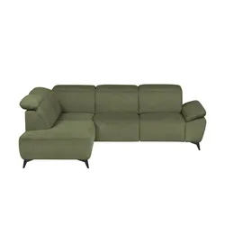 Primo Ecksofa  Belfast ¦ grün ¦ Maße (cm): B: 260 H: 100 T: 203.0