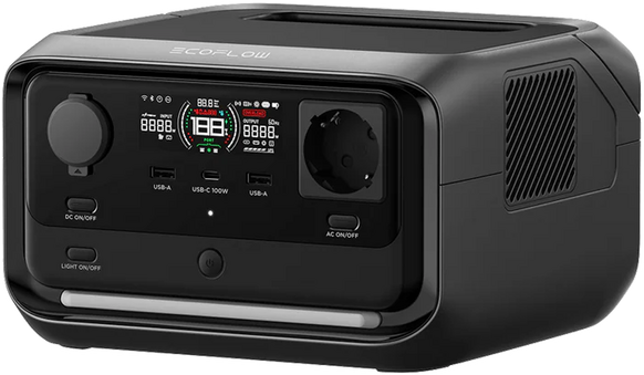 EcoFlow River 3 Plus - Power Station batterie portable - 600 W - 286 Wh/22,4 V
