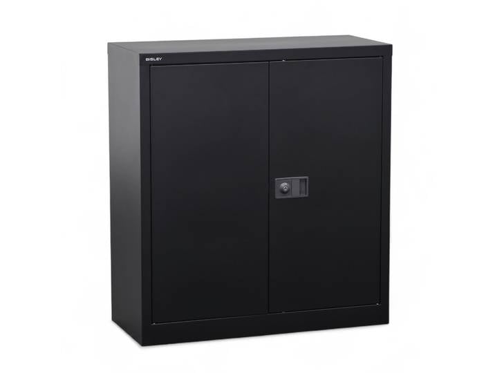 Stahlmöbel Bisley Universal Schwarz, 2 Ordner hoch, Neu