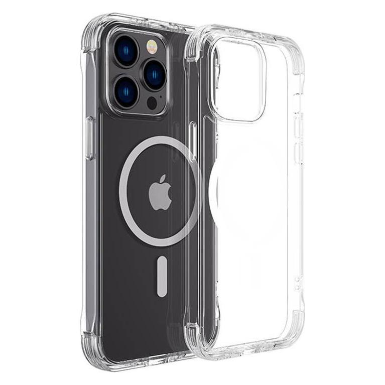 Joyroom iPhone 14 Plus gepanzerte Hülle mit Haken durchsichtig (MagSafe) (Apple iPhone 14 Plus) (JR-14H7)