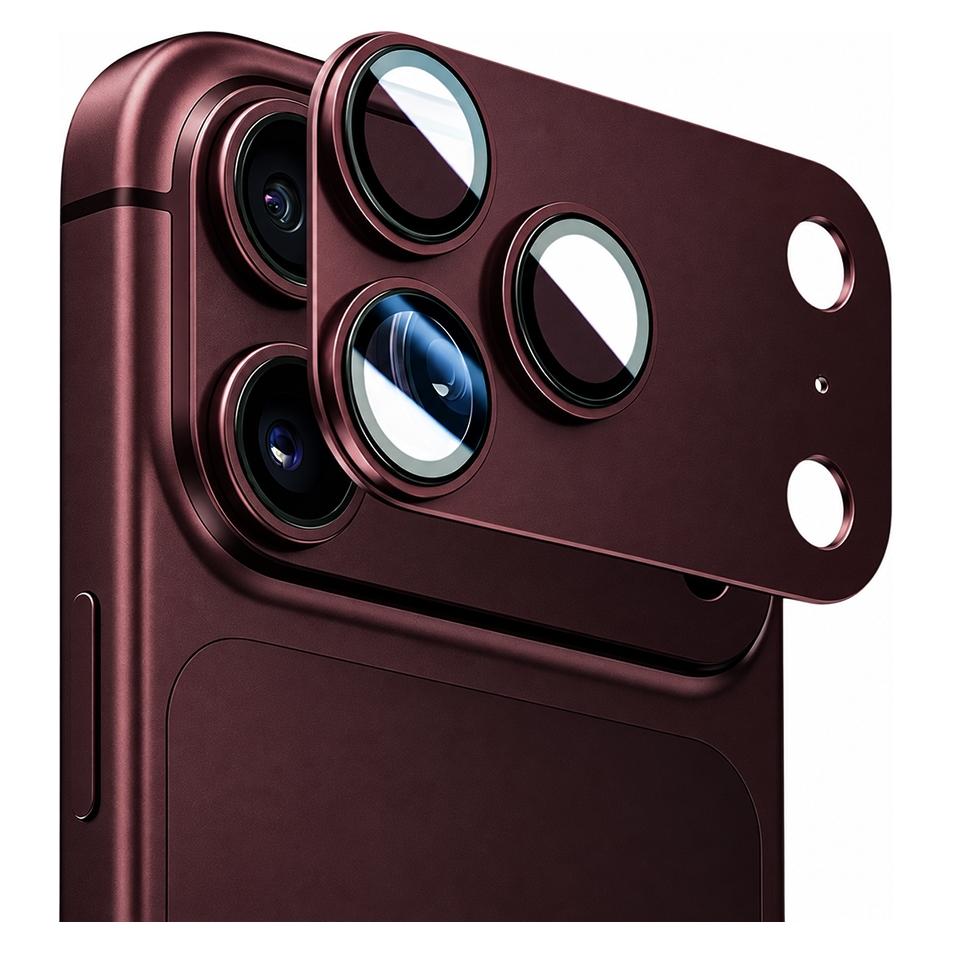 BlueO - Integrated Metal Camera Lens Protector - iPhone 18 Pro - Cherry (Apple iPhone 18 Pro) (75132722)