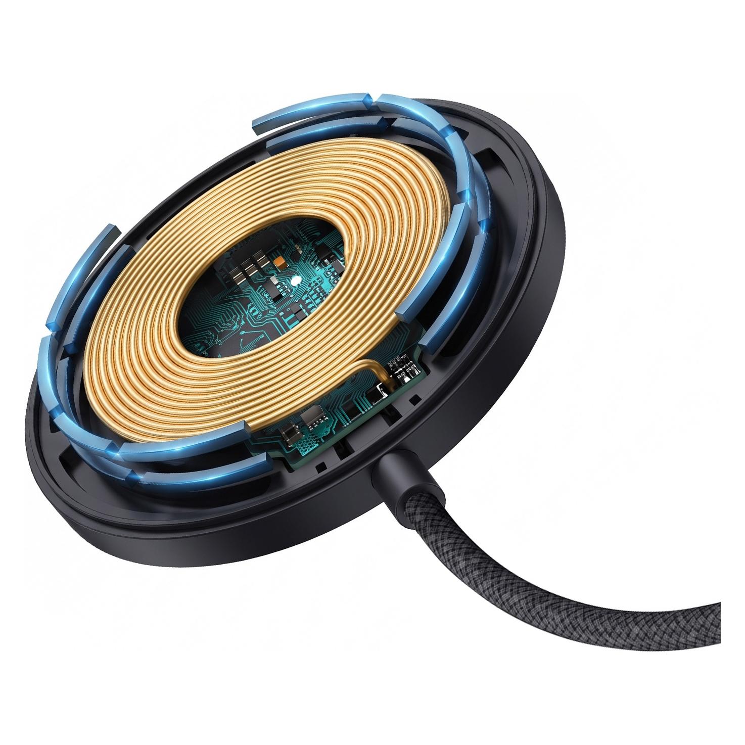 xO Drahtloses induktives Ladegerät QI2.2 JH025, magnetisch, schwarz (25 W) (76502157)