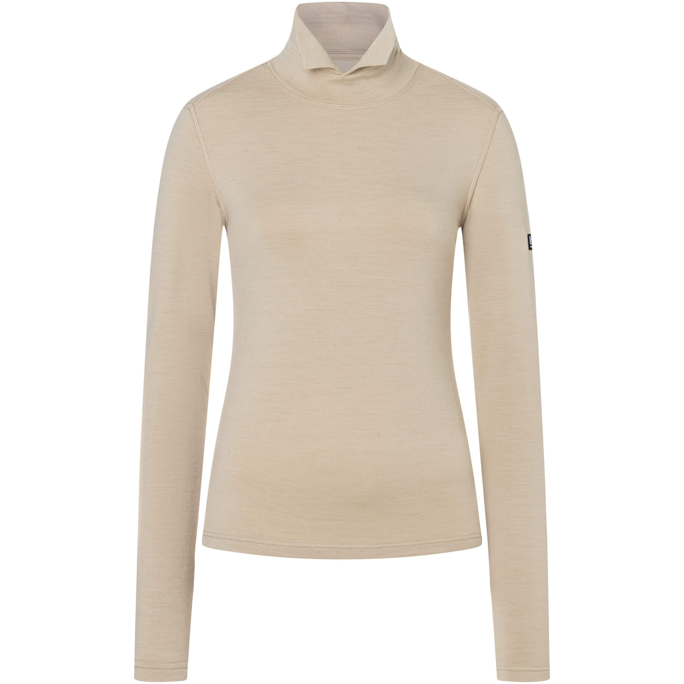 Super.Natural Split Brush Turtleneck Damen Pullover beige Größe S Trekking Elastisch Merinowolle
