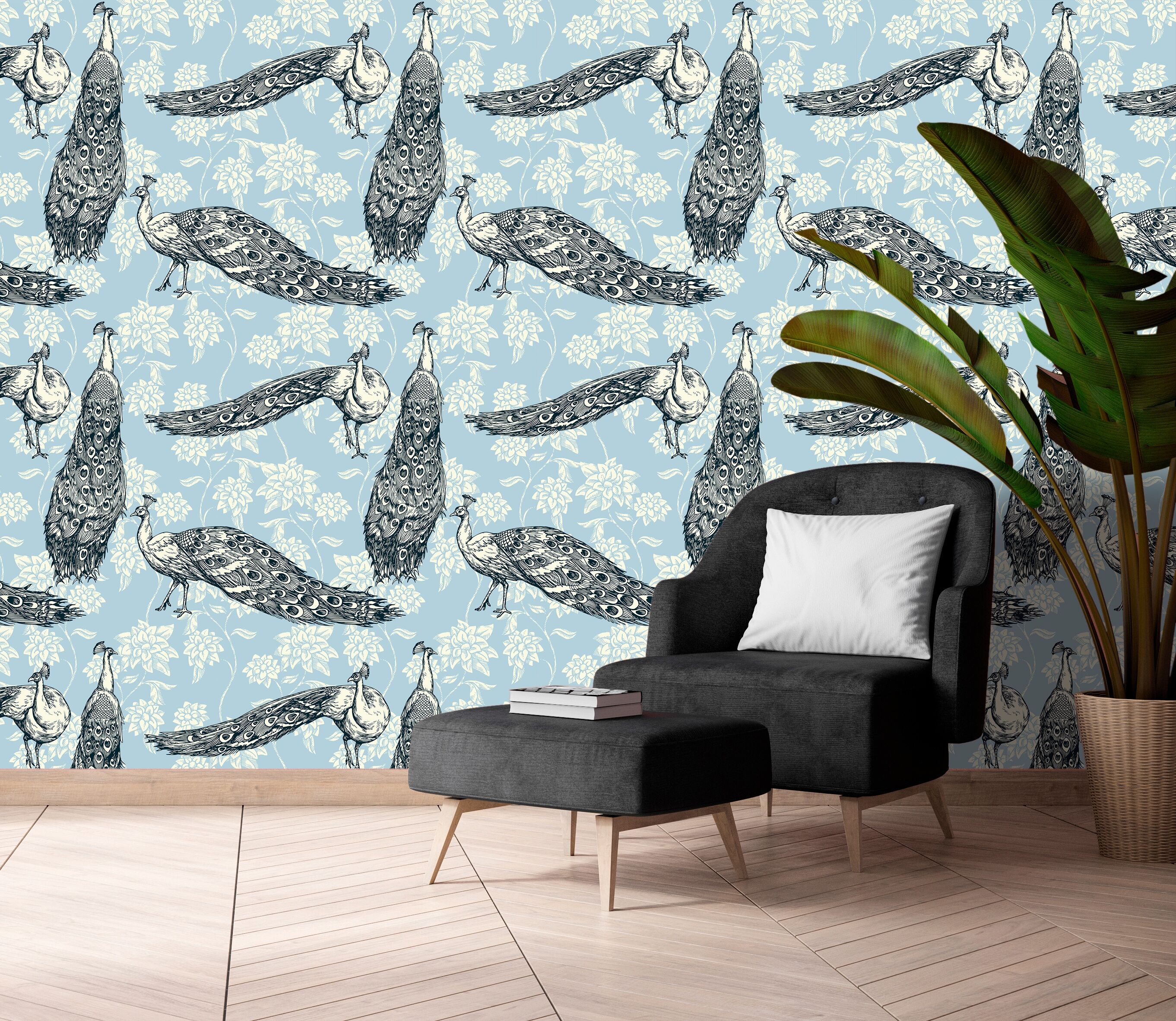 Vinyltapete QUEENCE "Cora", bunt, B:0,9m L:2,5m, Vinyl, Tapeten, Vinyltapete, 90x250cm, selbstklebend, kinderleichte Anbringung,, Sticker bunt B/L: 0,9m x 2,5m, Rollen: 1
