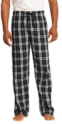District DT1800 Flannel Plaid Pant in Black size 4XL