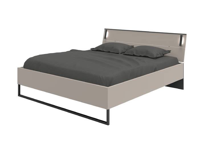 Doppelbett Futonbett 180 x 200 cm grau - SAIGON