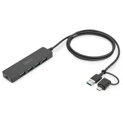 Digitus USB 3.0 Hub 4-Port, Slim Line