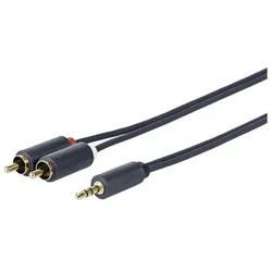 Vivolink PROMJRCA2 Audio-Kabel 2 x RCA (2 m, Cinch Kabel), Audiokabel