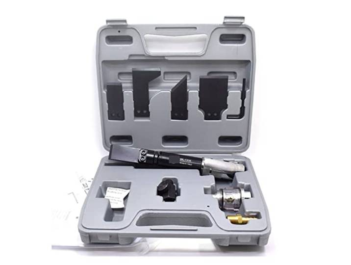 Lufthammer, Pneumatischer Drucklufthammer, Klebstoffe, Dichtungen, Schaber-Set, Luftschaber-Kit, Auto-Aufkleber, Kleber, Farbe, Rostentferner mit 5 speziellen Schaberklingen