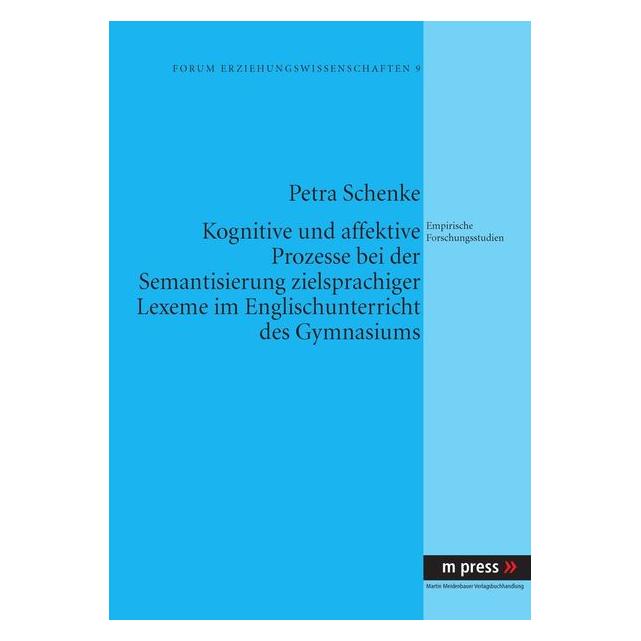 Peter Lang Schenke:Kognitive und affektive Prozess (Deutsch, Petra Schenke) (64882732)