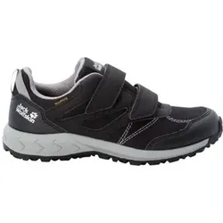 JACK WOLFSKIN Kinder Multifunktionsschuhe WOODLAND TEXAPORE LOW VC K, Größe 26 in Schwarz Schwarz
