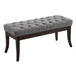 CLP Sitzbank Ramses Stoff antik-dunkel 100   Farbe: grau, Größe: 100 cm