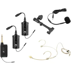 Omnitronic Set FAS TWO + 2x BP + Headset + Akustikgitarren-Mikrofon 660-690MHz, Mikrofon