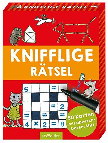 Philip Kiefer - Knifflige Rätsel: 50 Karten mit abwischbarem Stift - Preis vom 11.10.2026 03:10:56 h