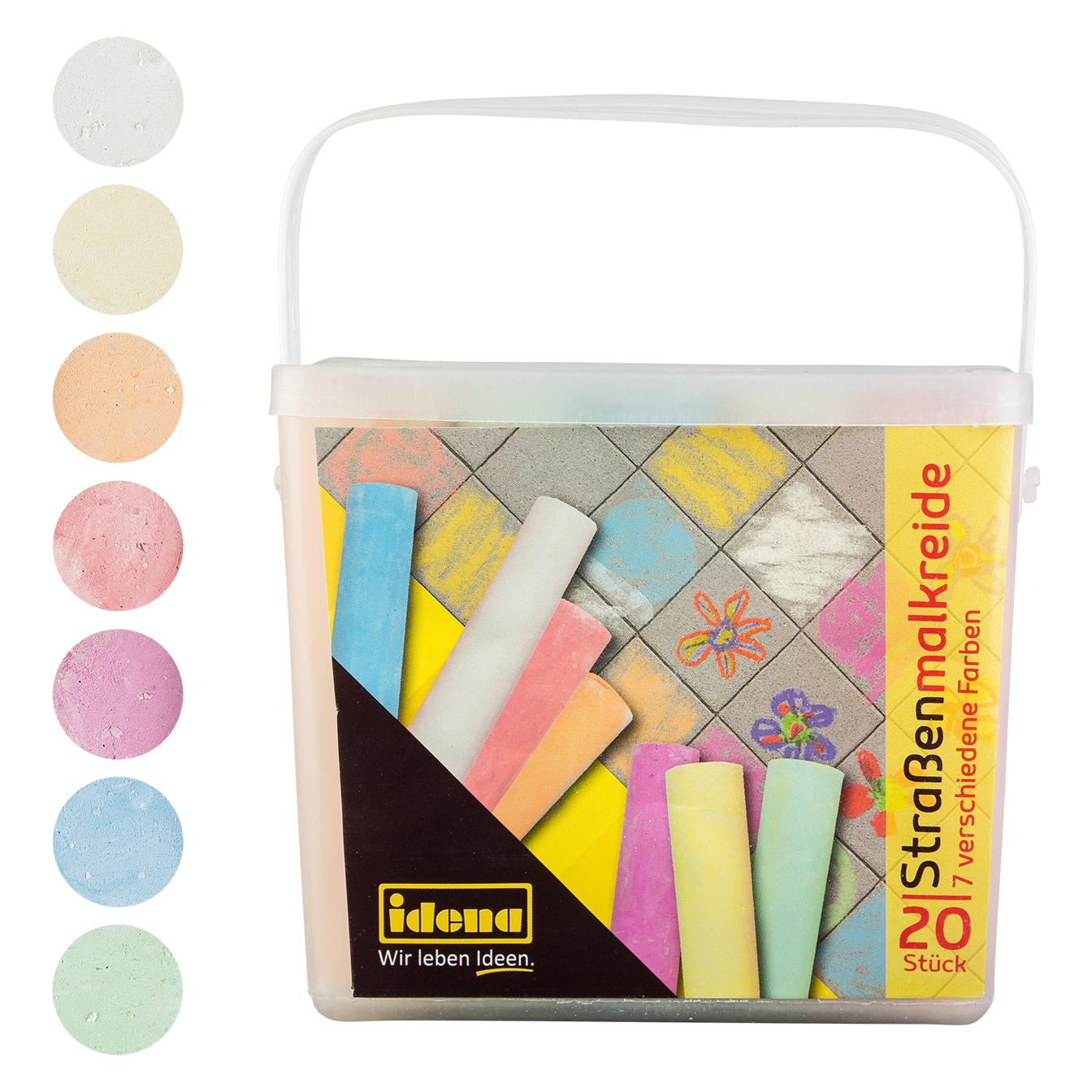 Idena Strassenmalkreide 20er Box 7 Farben (20x) (60042)