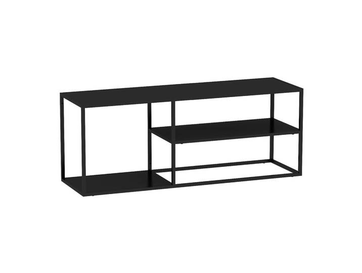 [en.casa] Couchtisch Solund 120/50/50 cm, Schwarz, Metall, Rechteckig, 120x50x50 cm, Wohnzimmer, Wohnzimmertische, Couchtische