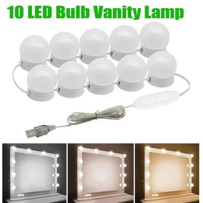Uplift Essentials Hollywood 3 Color Dimmable LED Vanity Light Strip Hollywood 3 Color Dimmable LED Vanity Light Strip