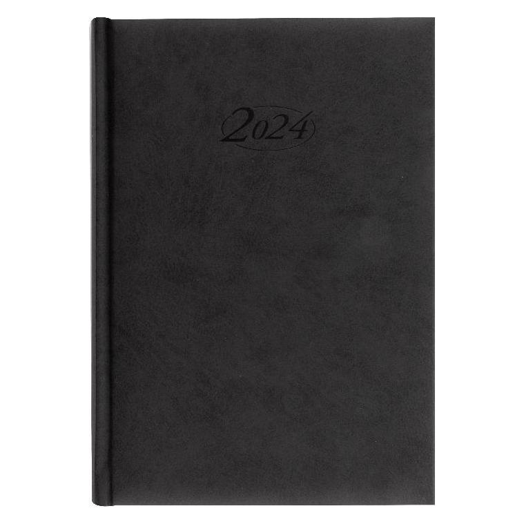 Stylex Buchkalender 2023 Din A51 Tag/1 Seite schwarz (A5, 1 Tag / 1 Seite) (90071)