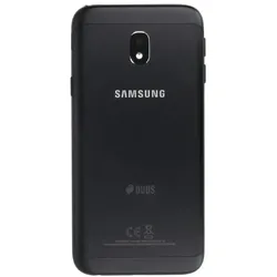 Samsung Galaxy J3 2017 Back Cover Duos Black (Samsung Galaxy J3 2017 (US Version)), Smartphone Hülle, Schwarz