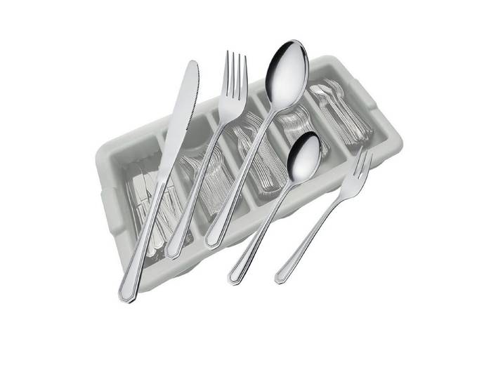 GRÄWE Besteck-Set GRÄWE Besteckkasten 204-teilig für 40 Personen, Serie Berlin, Edelstahl 18/0