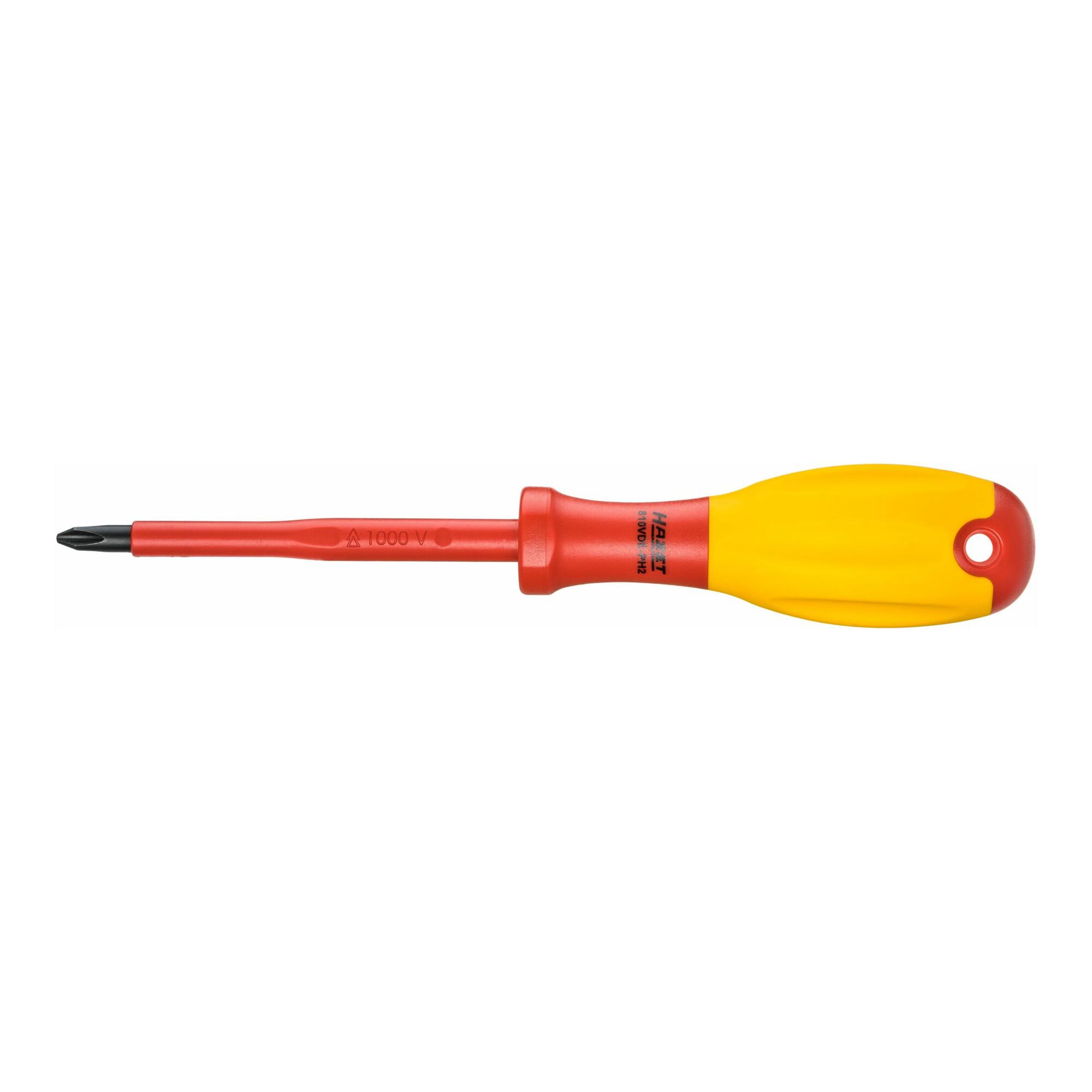 HAZET Elektriker-Schraubendreher 810VDE-PH2 Kreuzschlitz Profil PH PH2)