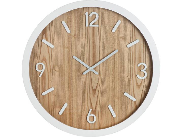 Wanduhr GILDE Wanduhr rund Arlington , braun, B:60cm H:60cm, Wanduhren, Wanduhr