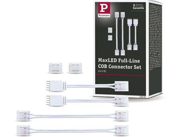 PAULMANN LED-Streifen MaxLED 1000 Connector Set Full-Line COB 2er-Set 133m , weiß, Gesamtlänge 0,24m, Lichterketten, LED-Streifen