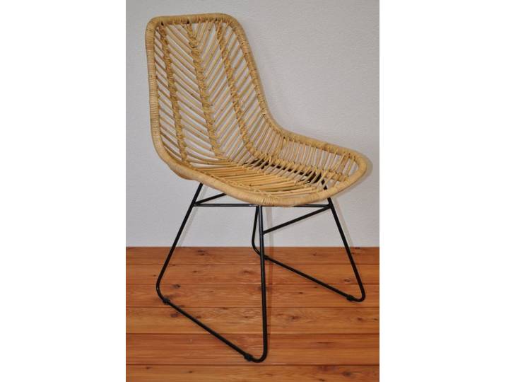 Rattani Rattanstuhl Rattanstuhl, Rattansessel Porches honigfarben, Rattan + Metall