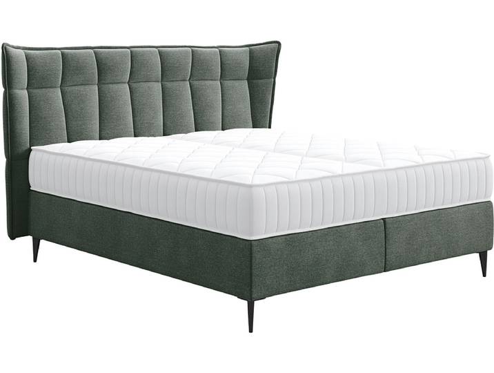 Boxspringbett PALACE grün 180x200cm fest