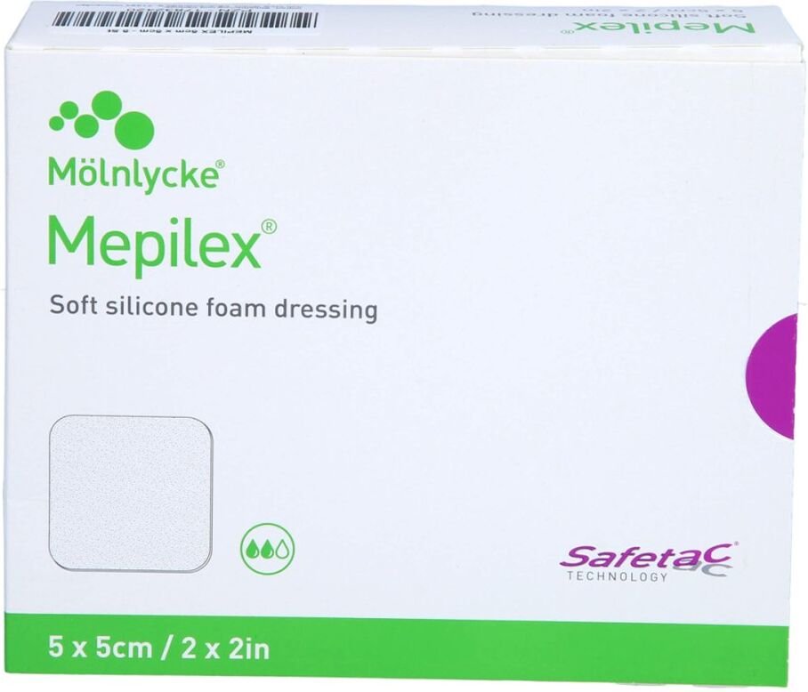 Mepilex 5x5 Cm Schaumverband