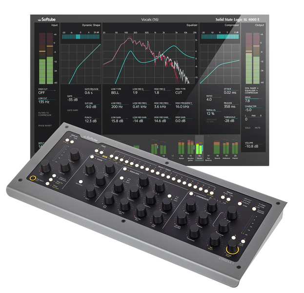 Softube Console 1 Mk 2 Case Bundle nero