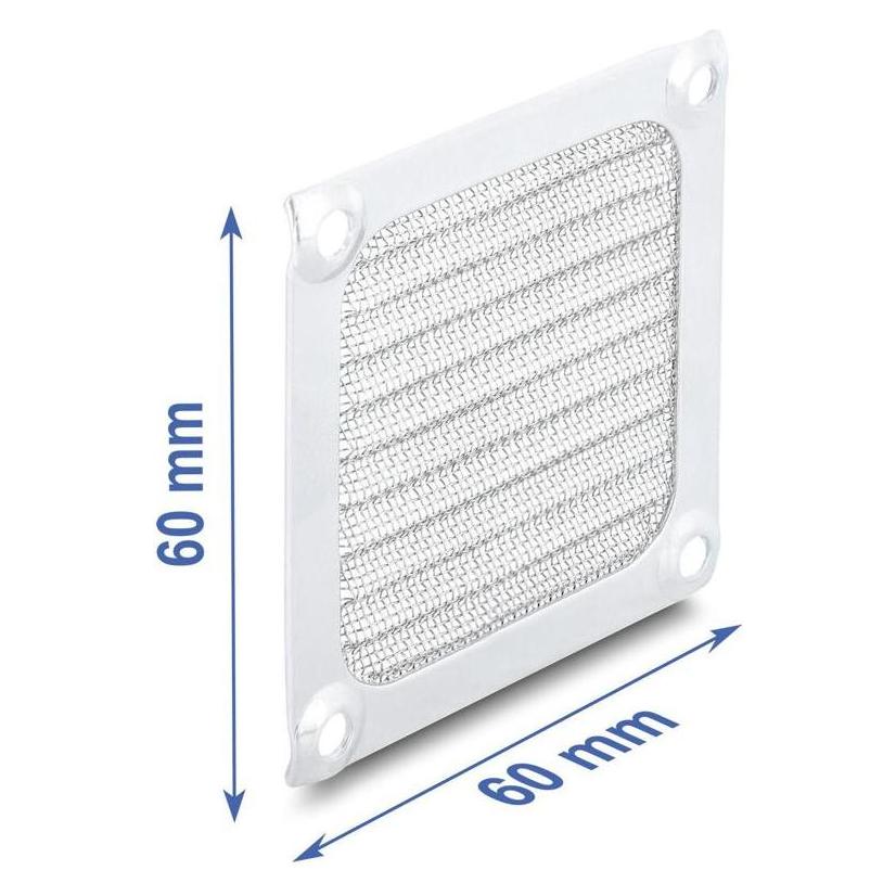 Delock Lüftergitter 60 x 60 mm Aluminium Lüfter Staubfilte (67455)